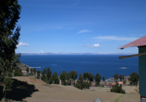 Blick auf Titicacasee